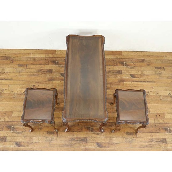 1940年頃 ビーチ材 イギリス アンティーク・ネストテーブル