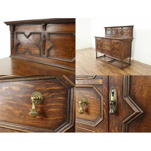 1920年頃 オーク材 イギリス アンティーク・サイドボード antique80731