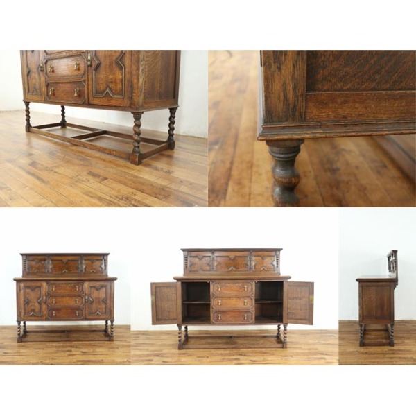 1920年頃 オーク材 イギリス アンティーク・サイドボード antique80731