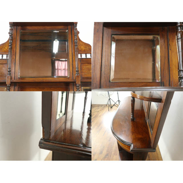 1910年頃 ローズウッド材 イギリス アンティーク・キャビネット