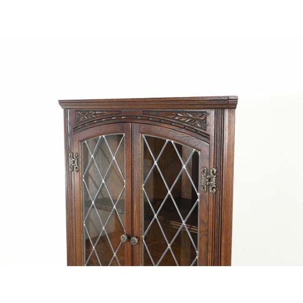 1950年頃 オーク材 イギリス アンティーク・コーナーキャビネット