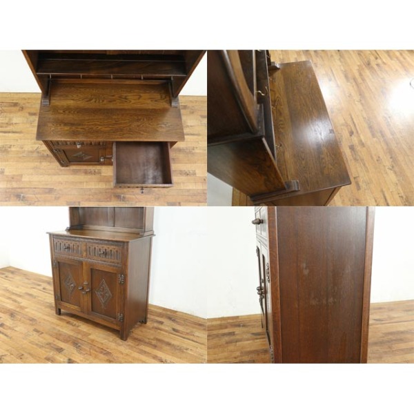 1940年頃 オーク材 イギリス アンティーク・カップボード antique80774