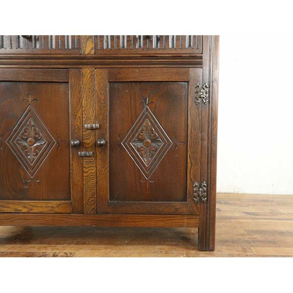 イギリス アンティーク家具 ドレッサー カップボード 1940年頃 783A 1940年頃 オーク材 イギリス アンティーク・カップボード antique80774