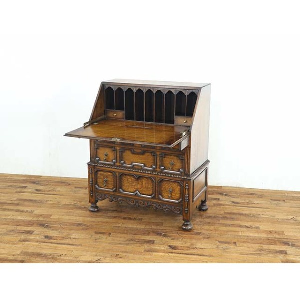 1920年頃 オーク材 イギリス アンティーク・ビューロー antique80782