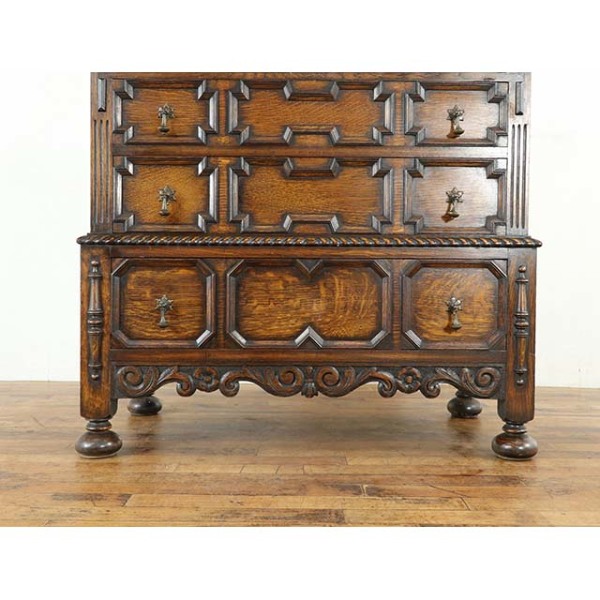 1920年頃 オーク材 イギリス アンティーク・ビューロー antique80782