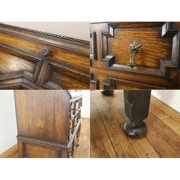 1920年頃 オーク材 イギリス アンティーク・ビューロー antique80782