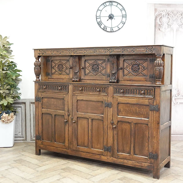 1920年頃 オーク材 イギリス アンティーク・キャビネット antique80799