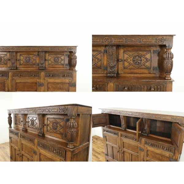 1920年頃 オーク材 イギリス アンティーク・キャビネット antique80799