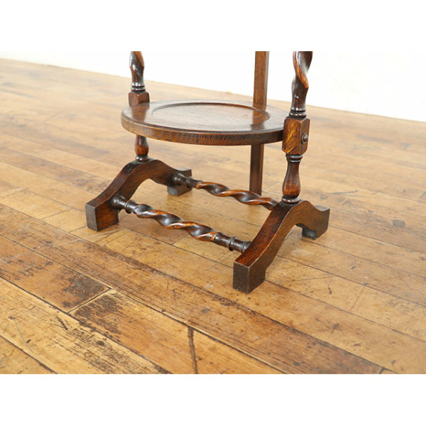 1920年頃 オーク材 イギリス アンティーク・ケーキスタンド