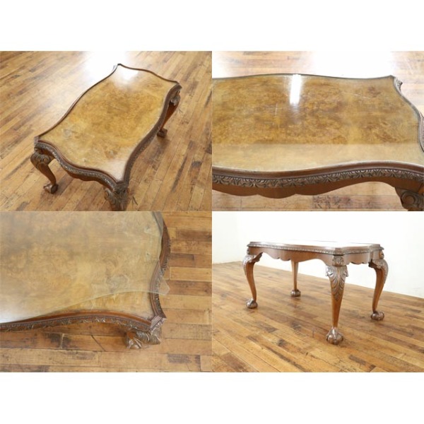 1930年頃 ビーチ材 イギリス アンティーク・コーヒーテーブル