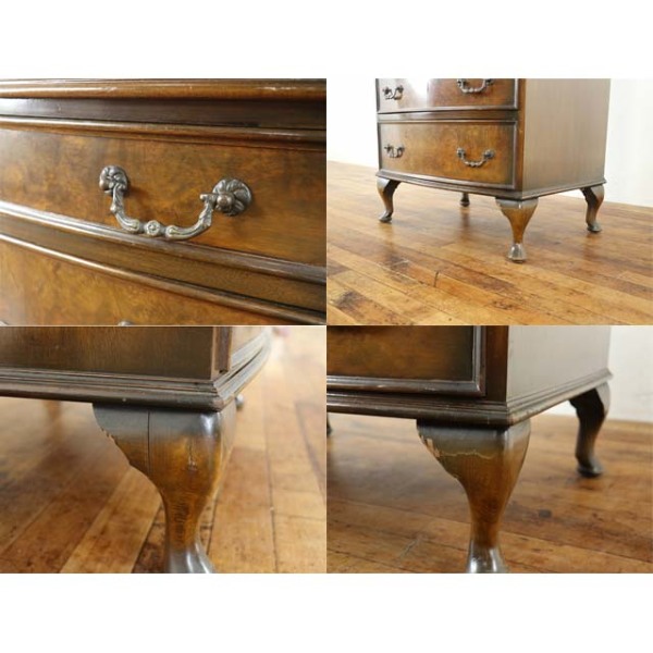 1930年頃 ウォールナット材 イギリス アンティーク・チェスト