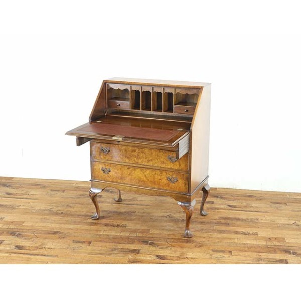 1940年頃 ウォールナット材 イギリス アンティーク・ビューロー