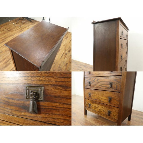1930年頃 オーク材 イギリス アンティーク・チェスト antique80839