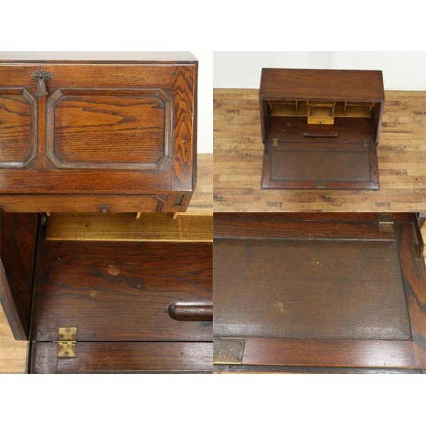 1920年頃 オーク材 イギリス アンティーク・ビューロー antique80840