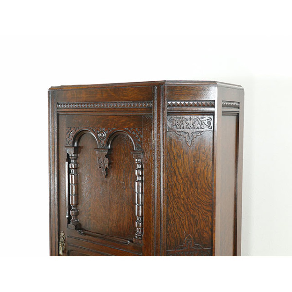 1920年頃 オーク材 イギリス アンティーク・ワードローブ antique80854