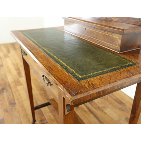 1910年頃 ローズウッド材 イギリス アンティーク・デスク antique80855
