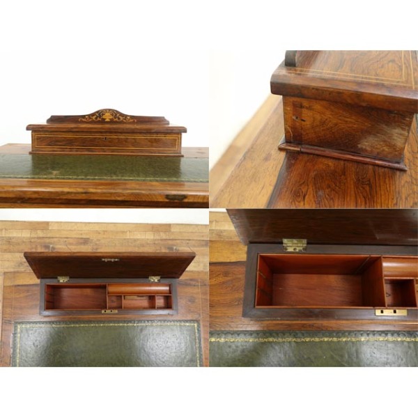 1910年頃 ローズウッド材 イギリス アンティーク・デスク antique80855