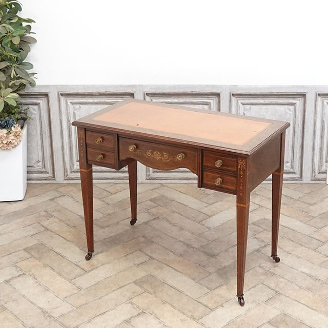 1910年頃 マホガニー材 イギリス アンティーク・デスク antique80858