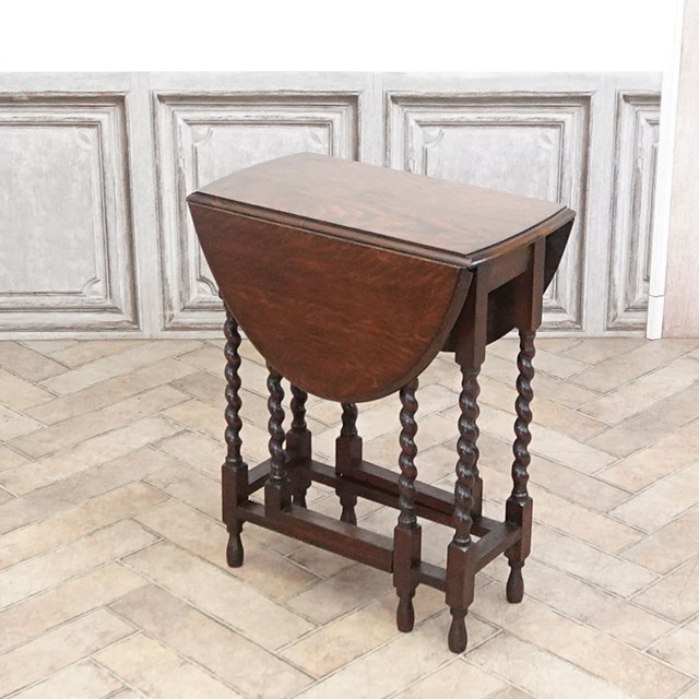 1920年頃 オーク材 イギリス アンティーク・サイドテーブル