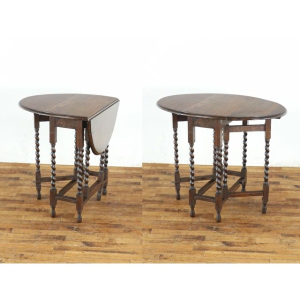 1920年頃 オーク材 イギリス アンティーク・サイドテーブル