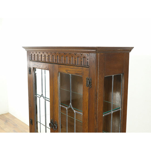 1940年頃 オーク材 イギリス アンティーク・ショーケース antique81012