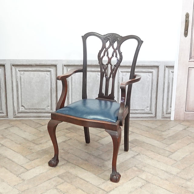 1920年頃 マホガニー材 イギリス アンティーク・チェア antique81036a