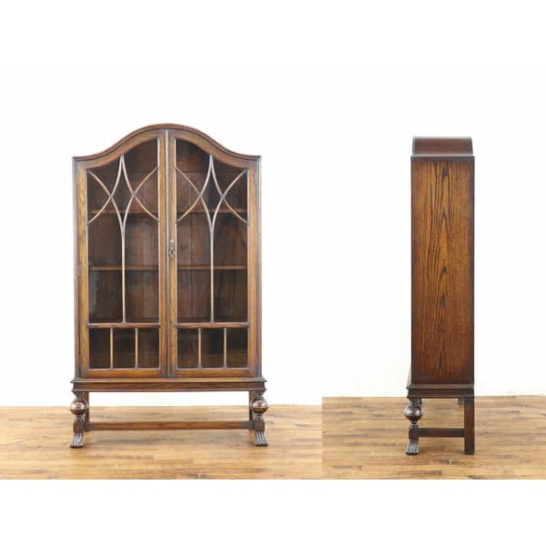 イギリス.アンティーク 家具 1920年頃 オーク材 イギリス アンティーク・ブックケース antique81042