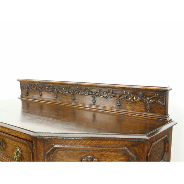 実家整理　イギリスアンティークのコンソール 1910年頃 オーク材 イギリス アンティーク・コンソール antique81082
