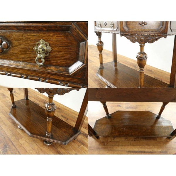 1910年頃 オーク材 イギリス アンティーク・コンソール antique81082