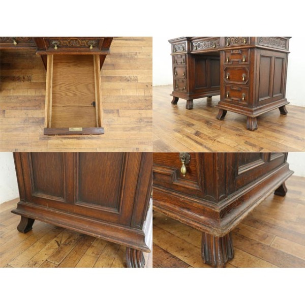 1920年頃 オーク材 イギリス アンティーク・デスク antique81087 新着