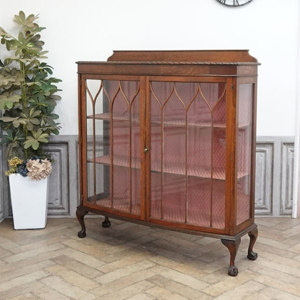 1920年頃 オーク材 イギリス アンティーク・ショーケース antique81101
