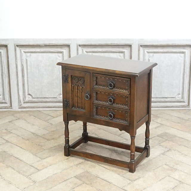 1960年頃 オーク材 イギリス アンティーク・キャビネット antique81107