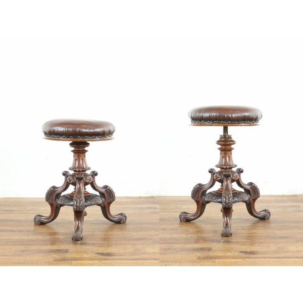 1910年頃 マホガニー材 イギリス アンティーク・スツール antique81108 1910年頃 マホガニー材 イギリス アンティーク・スツール antique81108