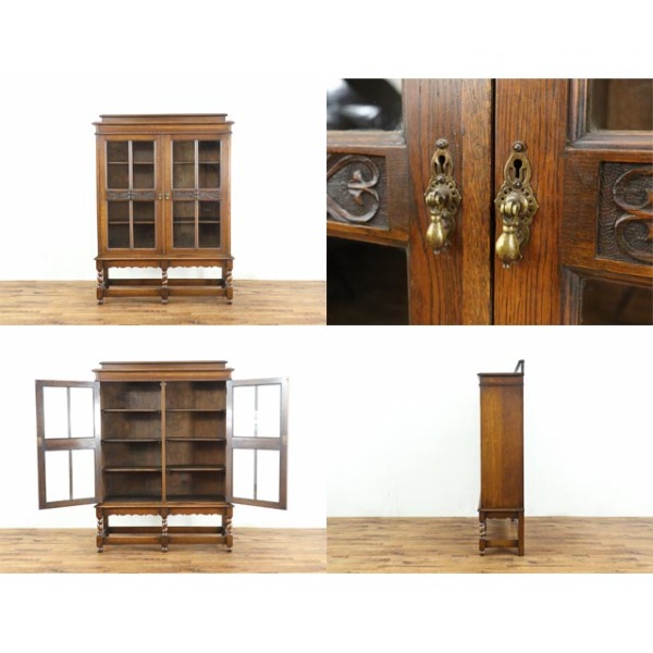 1920年頃 オーク材 イギリス アンティーク・ブックケース antique81121