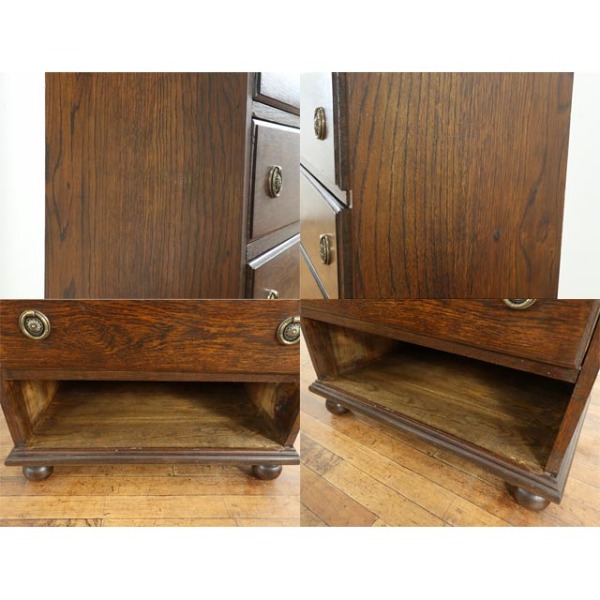 イギリス アンティーク家具 チェスト 1930年頃 833A 1930年頃 オーク材 イギリス アンティーク・チェスト antique81131