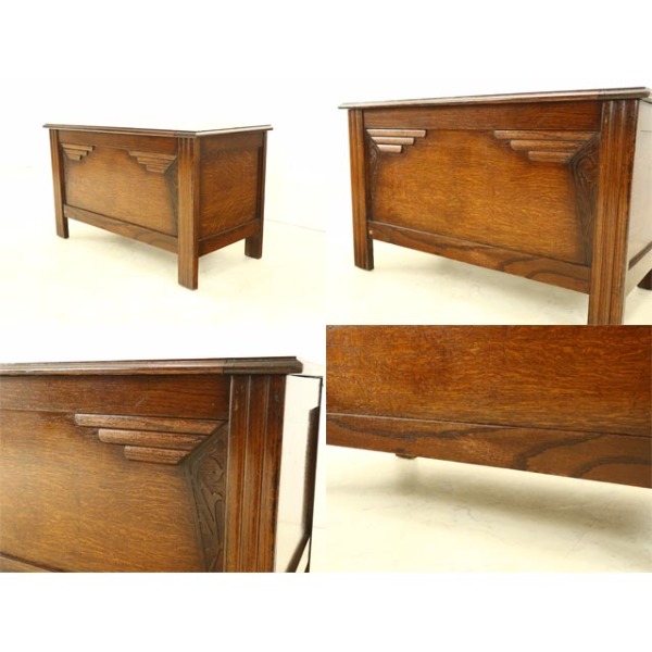 1930年頃 オーク材 イギリス アンティーク・コファー antique81149