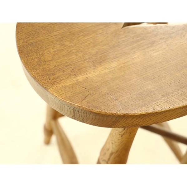 1940年頃 オーク材 イギリス アンティーク・スツール antique81184b