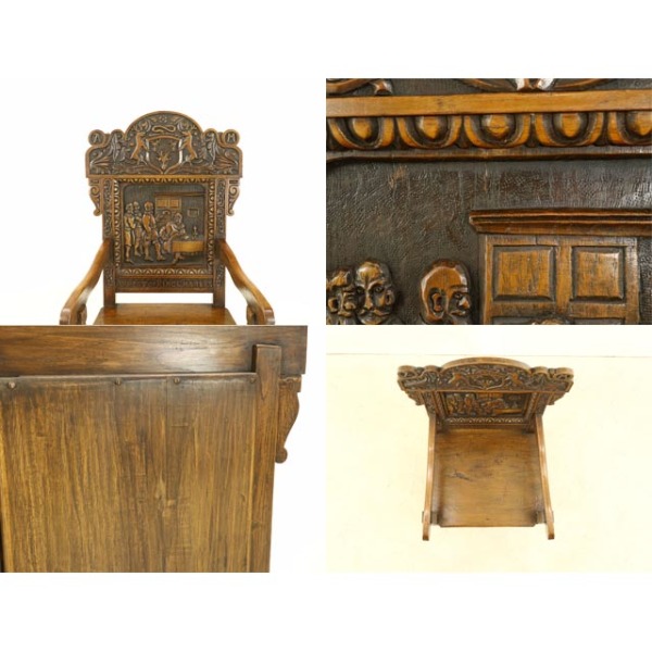 1940年頃 オーク材 イギリス アンティーク・アームチェア antique81227
