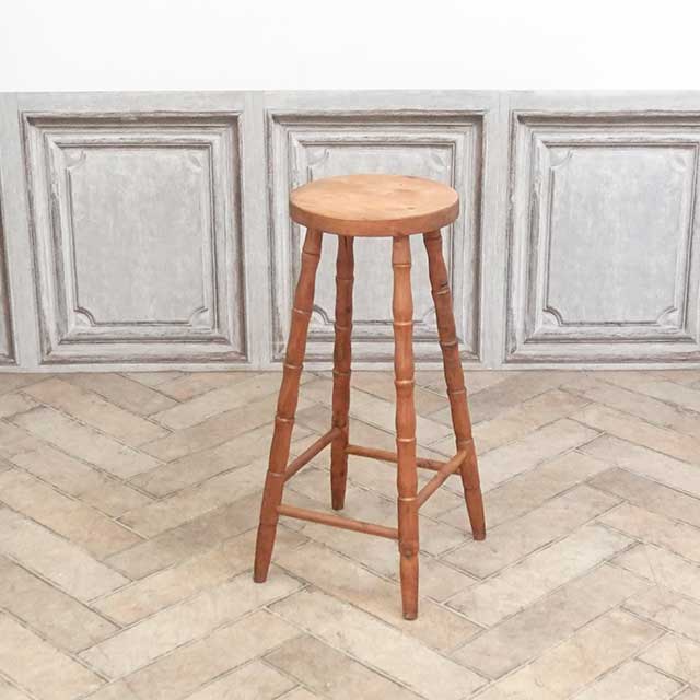 1950年頃 パイン材 イギリス アンティーク・スツール antique81264a