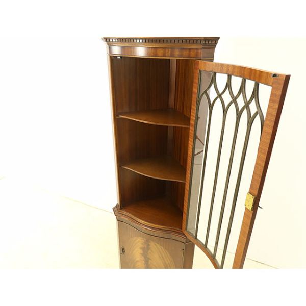 1940年頃 マホガニー材 イギリス アンティーク・コーナーキャビネット