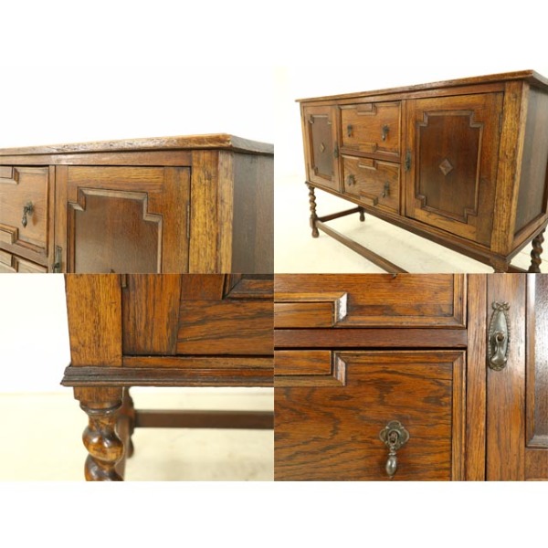 1920年頃 オーク材 イギリス アンティーク・サイドボード antique81282 1920年頃 オーク材 イギリス アンティーク・サイドボード antique81282