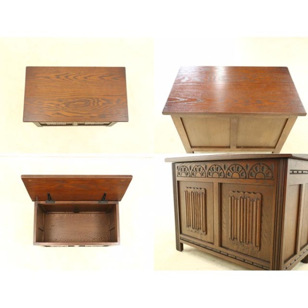 1950年頃 オーク材 イギリス アンティーク・コファー antique81305
