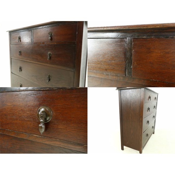 1920年頃 オーク材 イギリス アンティーク・チェスト antique81328
