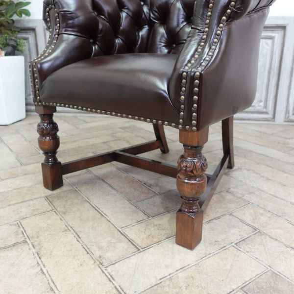 古家具ビンテージ品◾️National 木製家具 アームチェア 木製チェア A GMHS297L○中国美術 唐木家具 アームチェア 椅子 無垢材 民藝 最