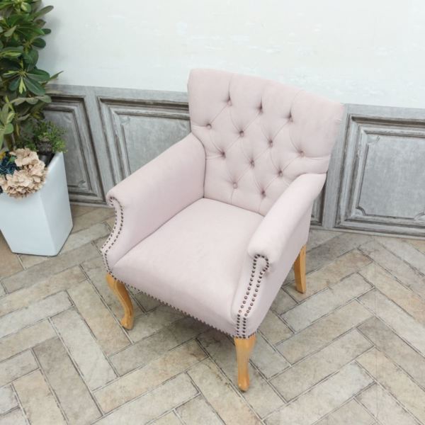 ヴィンセント ラウンジチェア・アンティークテイスト 9017-5P101B ヴィンセントシリーズ アームチェア グレーPUレザー(合皮) 9017