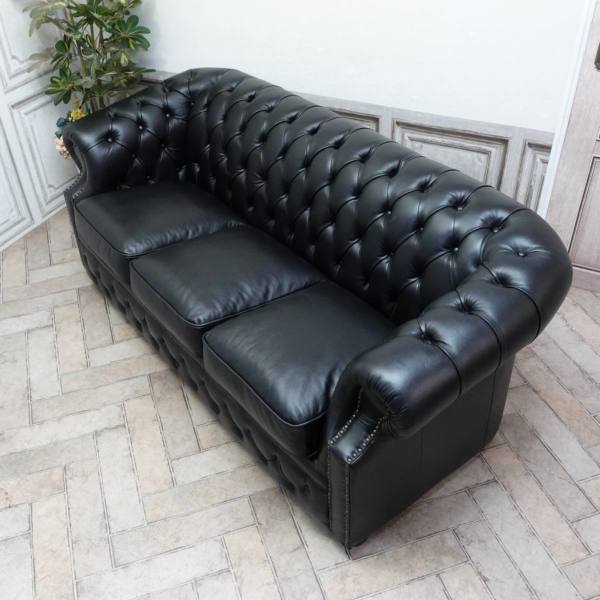 本革3人掛けソファ・アンティークテイスト SA-342 新着アンティーク