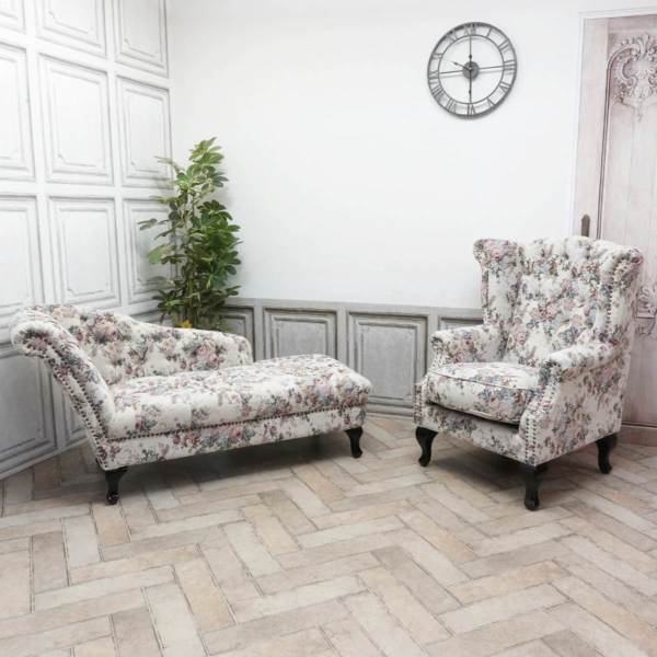 1人掛けソファ・アンティークテイスト SA925B1-F254K 新着アンティーク