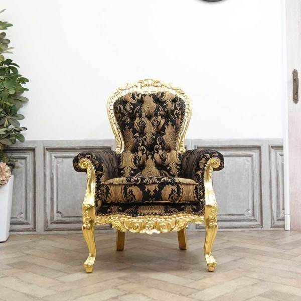 1人掛けソファ・アンティークテイスト ST1013-10F2B エレガント