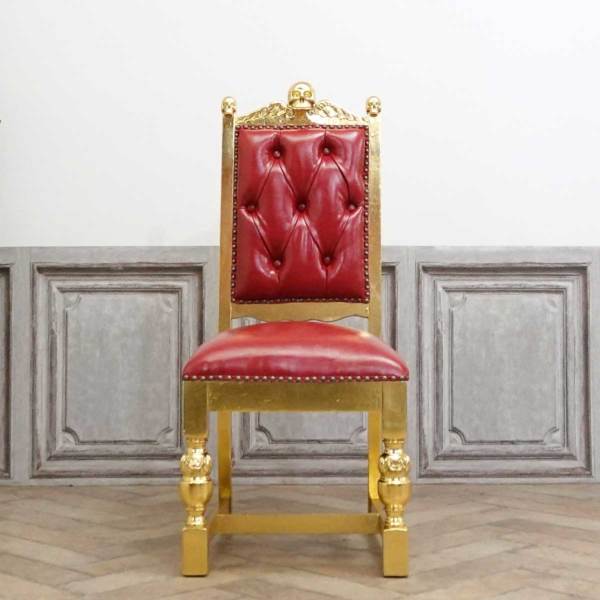 アンティーク　ハイバックチェア Thomas Lloyd チェスターフィールド アンティークブラウンレザー