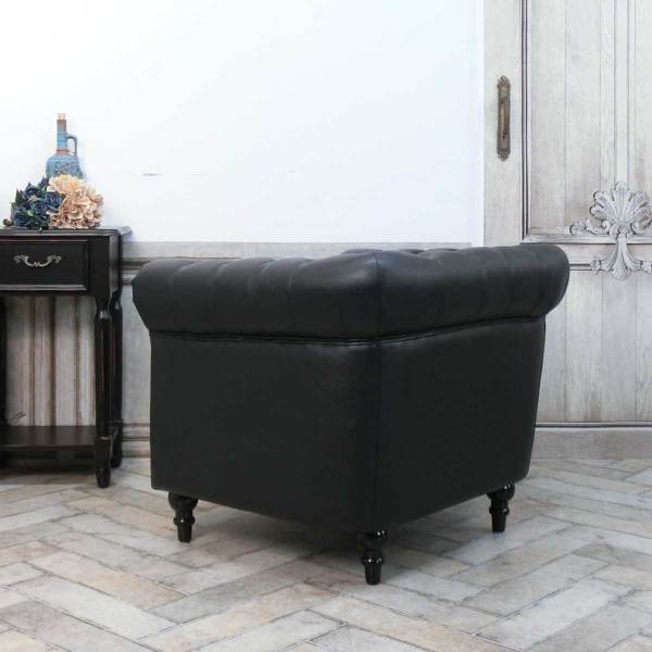 チェスターフィールドソファ 1人掛け・アンティークテイスト VC1P32K